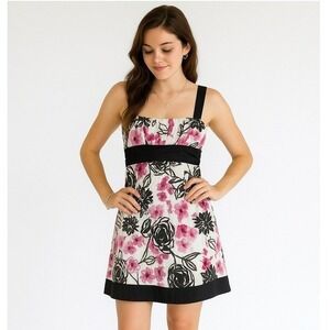 Y2K 2000s Taboo Floral Babydoll Dress Womens Size XL‎ Party Festival USA Made